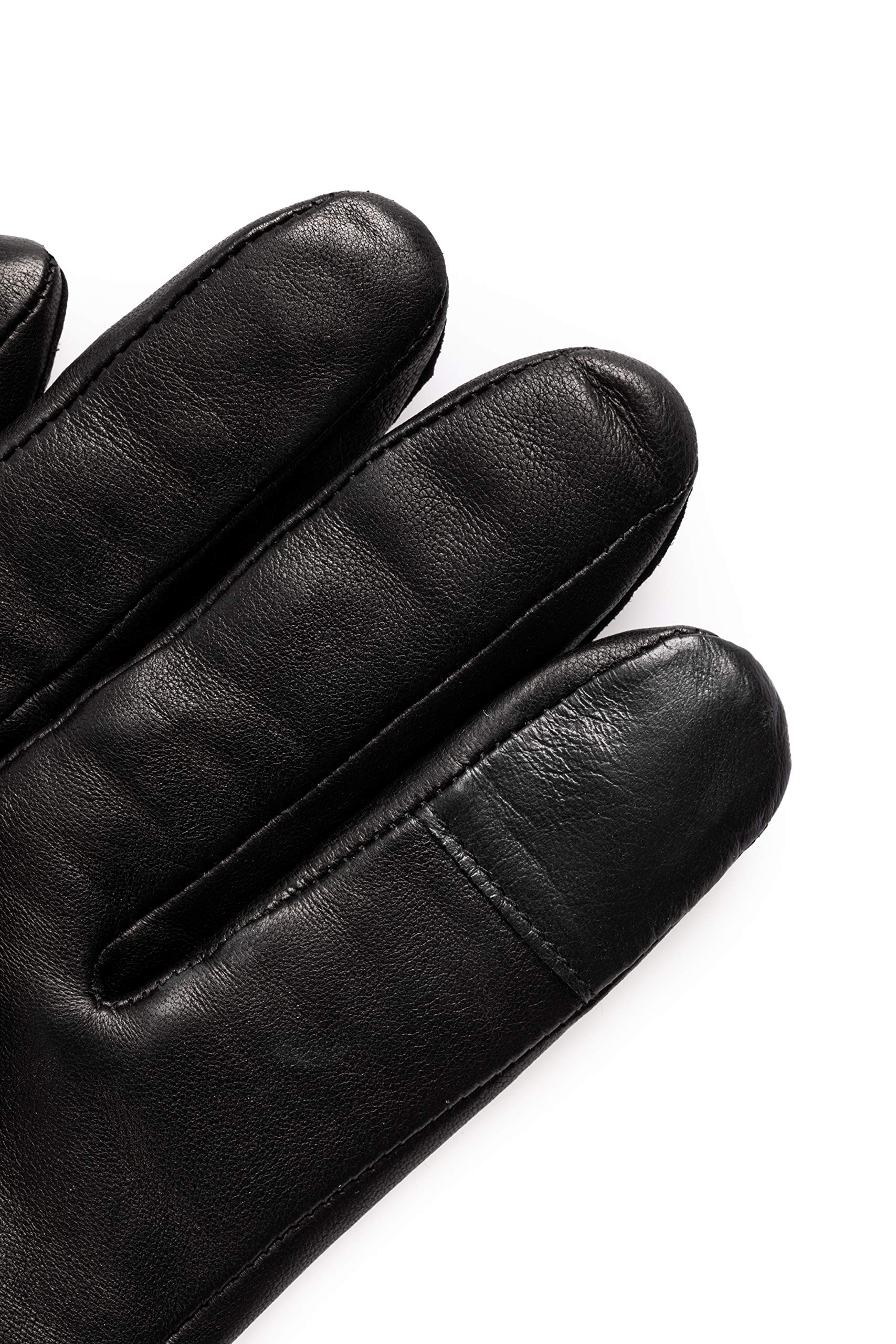 EEM gants de sécurité homme, cuir italien, doublure Kevlar anti-coupure, fonction tactile