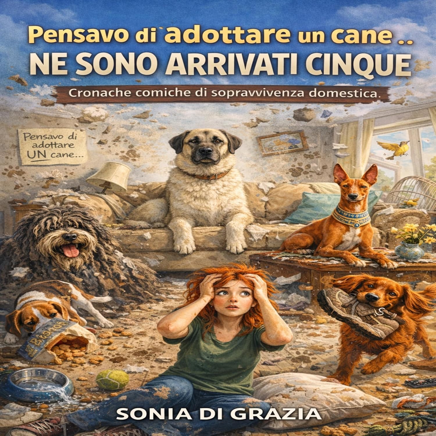 Pensavo di Adottare un Cane... NE SONO ARRIVATI CINQUE. Cronache comiche di sopravvivenza domestica (Italian Edition)