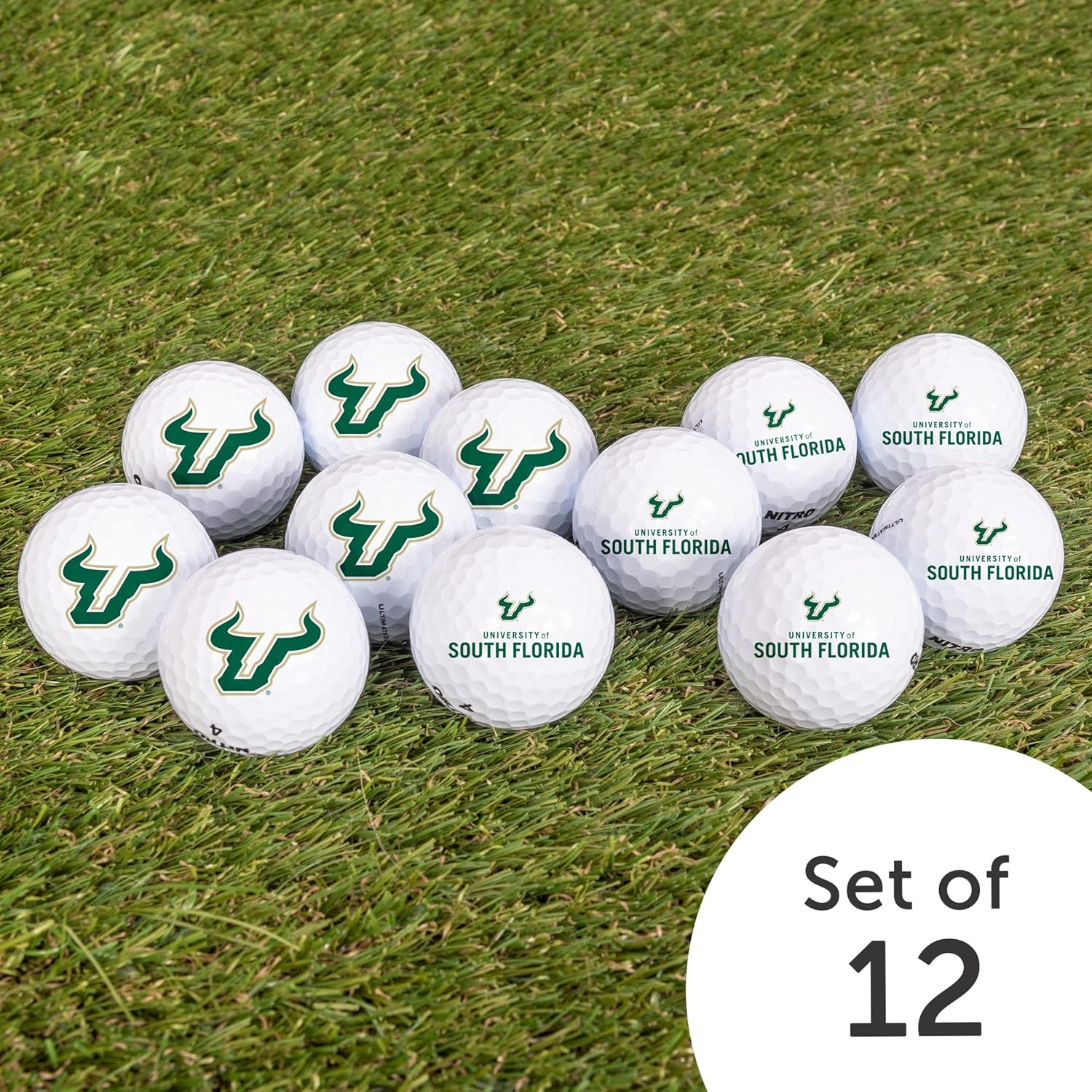 Desert Cactus University of South Dakota Golf Balls 12 Pack – USD Coyotes Full Color Dozen – Officially Licensed Sport Team Accessory