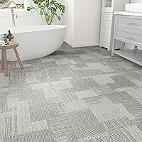 Vista 3 de Azulejos de vinilo para despegar y pegar, de 12 x 12 pulgadas, antideslizantes, autoadhesivos, para despegar y pegar, azulejos adhesivos