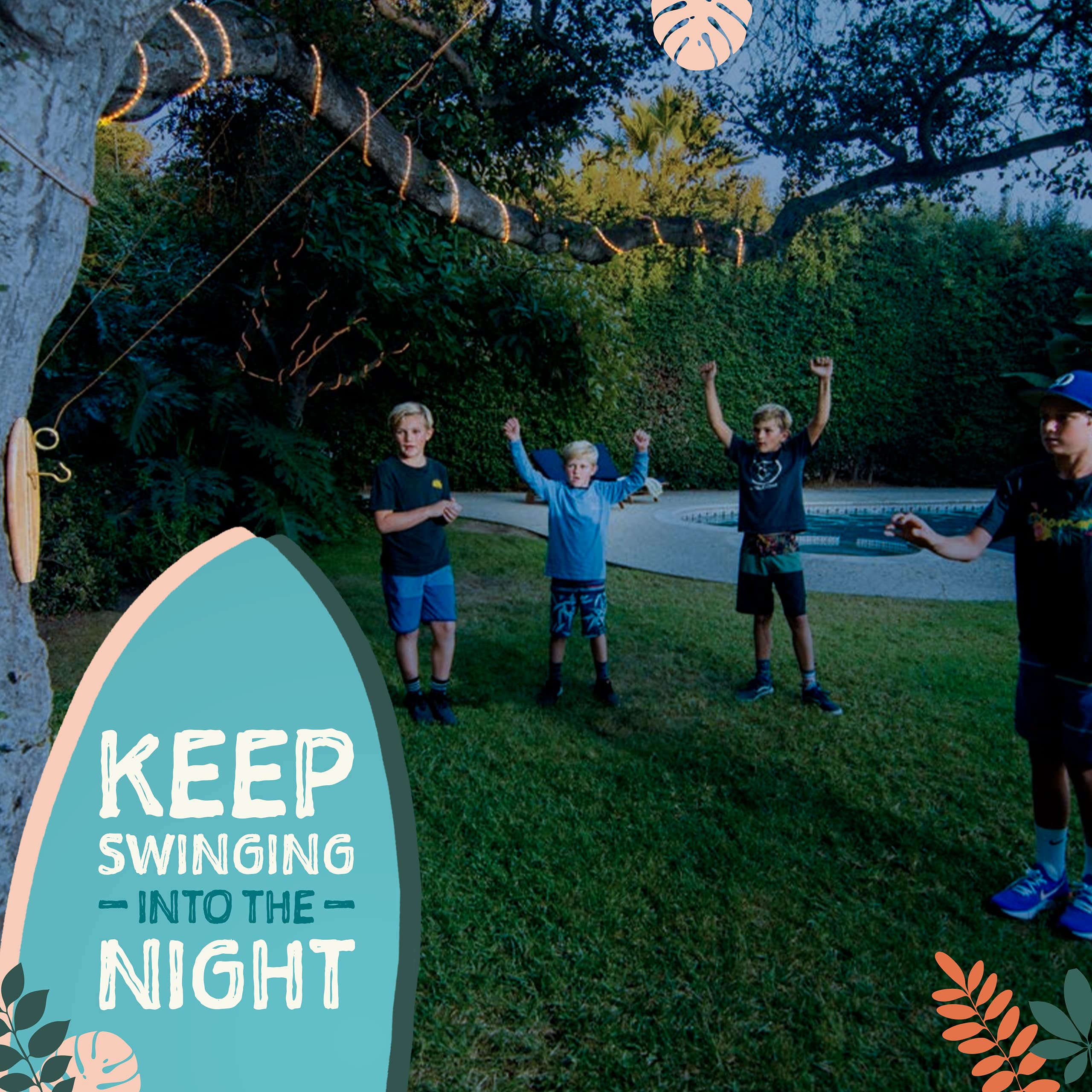 Tiki Toss Ring Toss Game for Adults & Kids 13 Inch Surfboard Edition