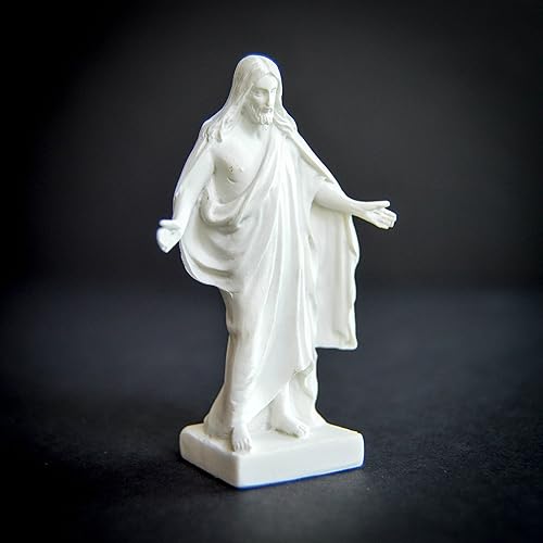 Miniatura 3 de Estatua de Christus SUD de mármol de inmitación (3")