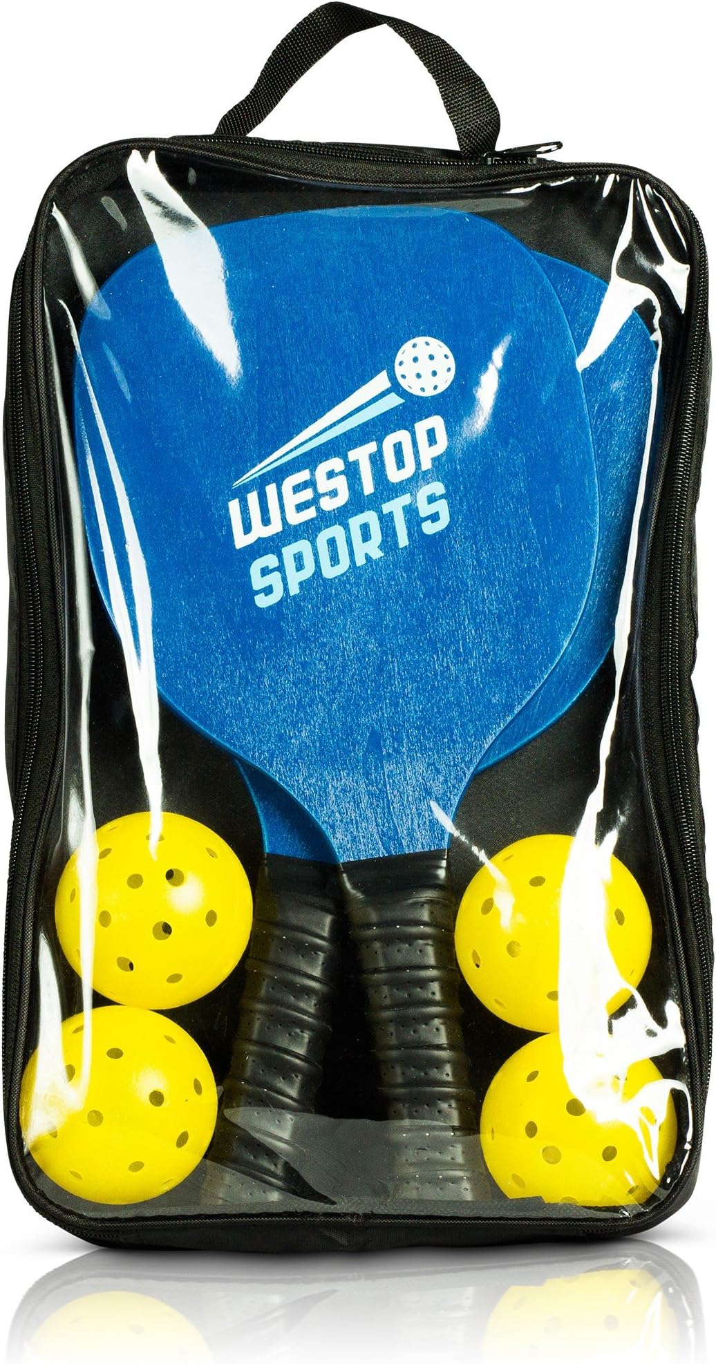 Pickleball Paddle Set - Bundles Include 2 Pickleball Paddles, 4 Outdoor/Indoor Balls, 1 Premium Gear Bags - Best Racket Set for Beginners - Includes eBook w/Rules and Tips