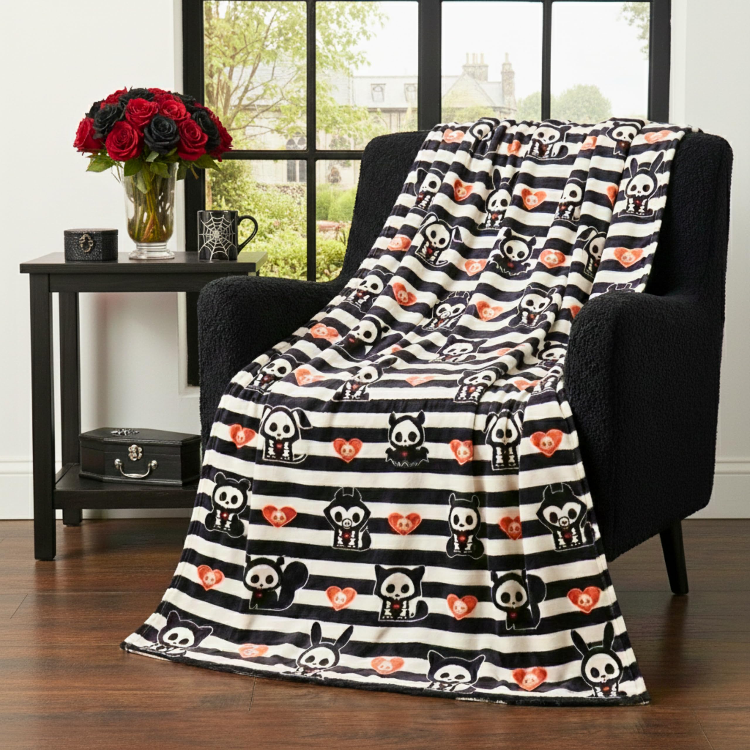 Couverture Skelanimals chaude en peluche pour vos soirées cocooning