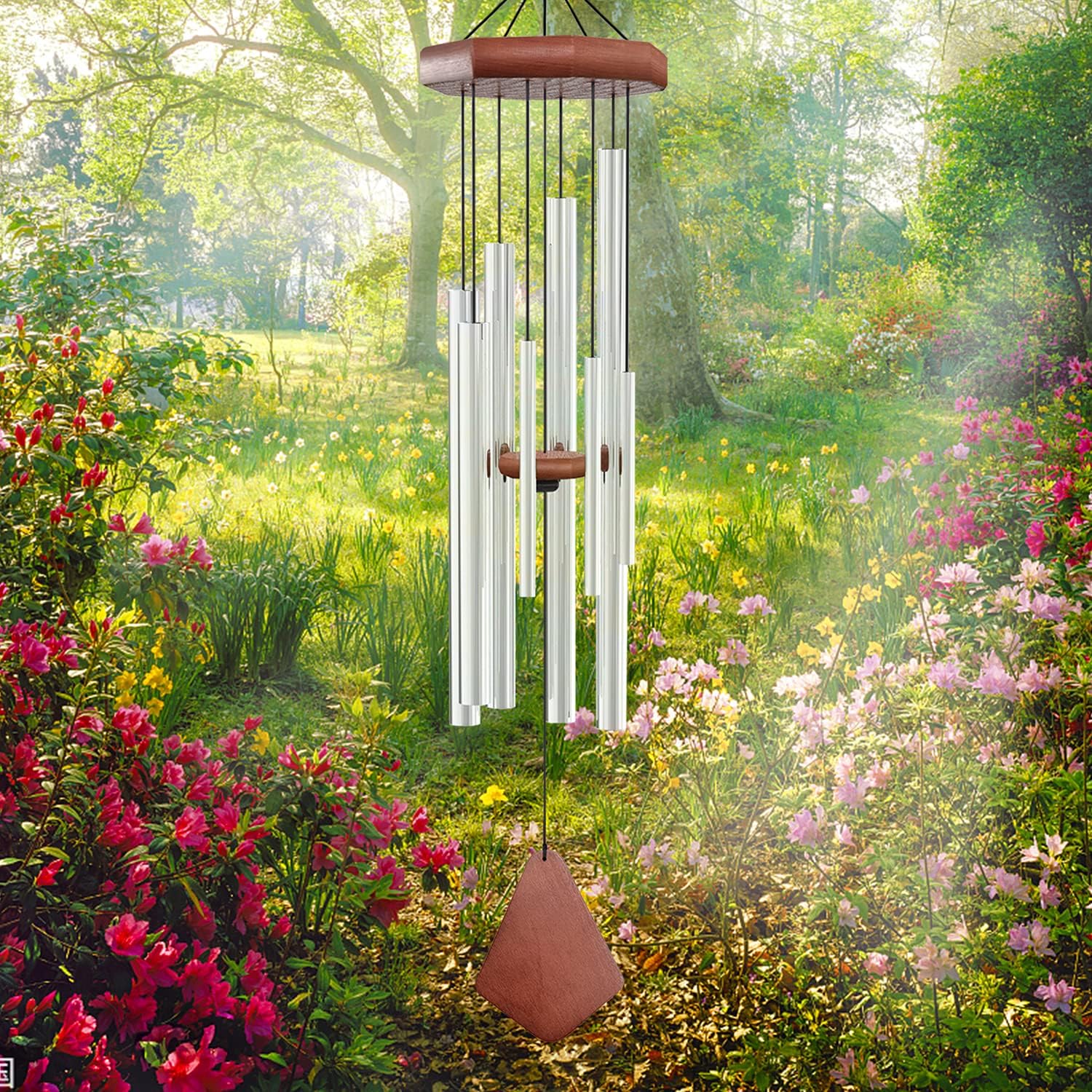 Sympathy Wind Chimes Outdoor Deep Tone,Memorial Wind