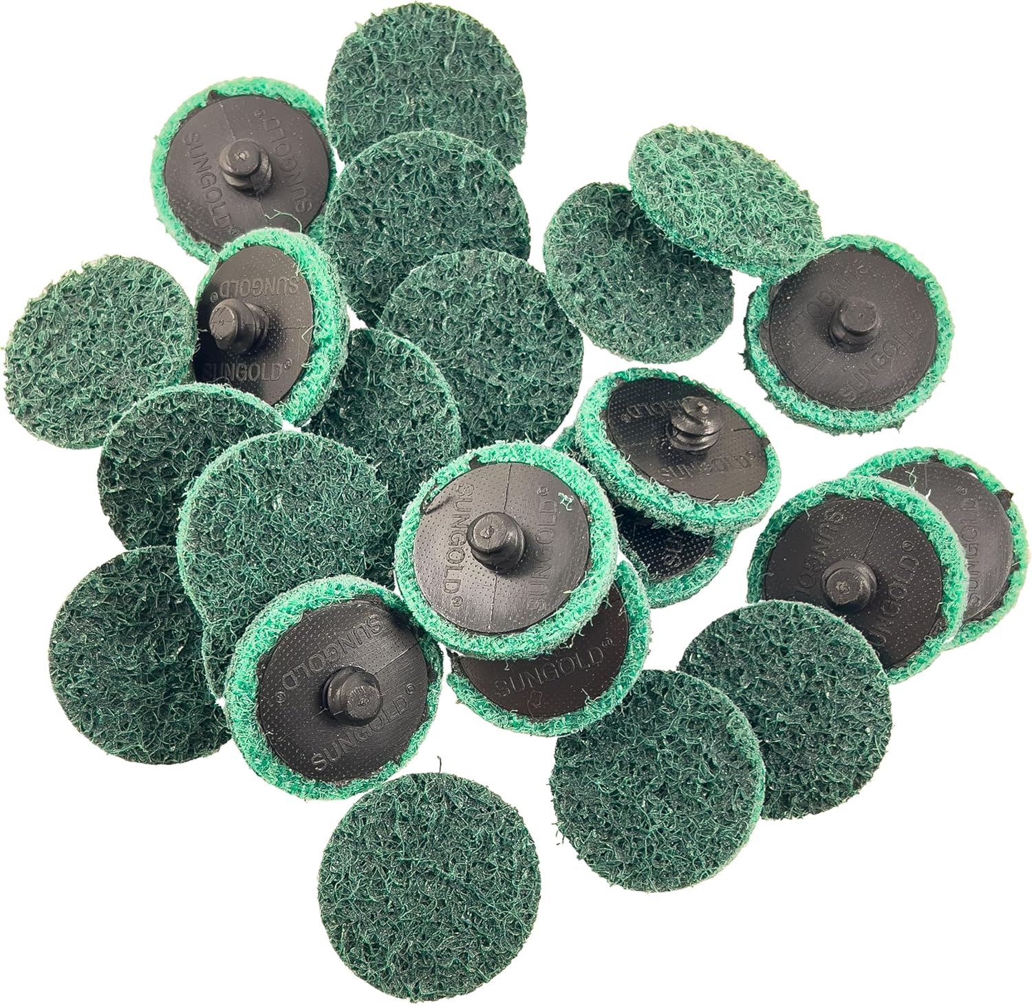 Sungold Abrasives 74905 Sun-Brite Surface Conditioning Disc Assortment with Back-Up Pad and Storage Case, 2-Inch (25/box)