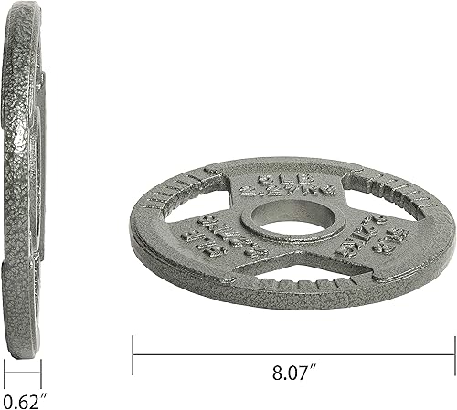 Miniatura 5 de Fitvids Olympic 2-Inch Cast Iron Barbell Set, Including 255 Pounds Weight Plates Set with 7FT Olympic Bar (300 Pounds Total), Multiple Packages