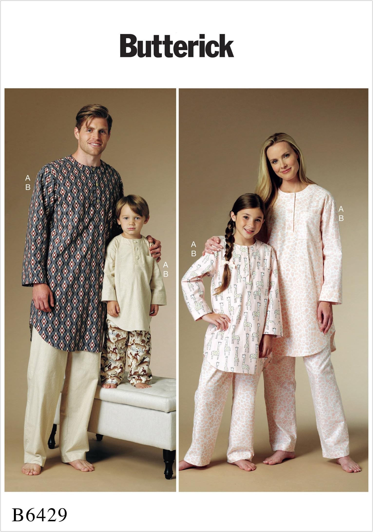 McCall Pattern Company Boys'/Girls' Button-Up Tunic and Pu Sewing Pattern, 3-4 5-6 7-8 10-12