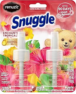 Renuzit Snuggle Scented Oil Refill for Plugin Air Fresheners, Enchanting Tropical, 0.67 Fl Oz each, 2 Count (Pack of 1)