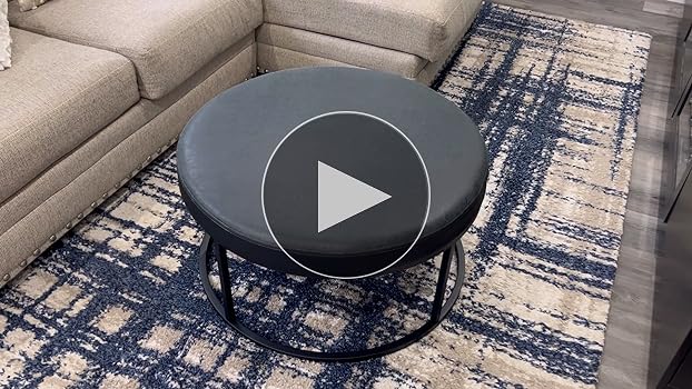 【サイズ:幅60x奥行32x高さ145cm_色:ブラック】SONGMICSオープ Amazon.com: SONGMICS HOME LUIZ Collection - Ottoman, Round