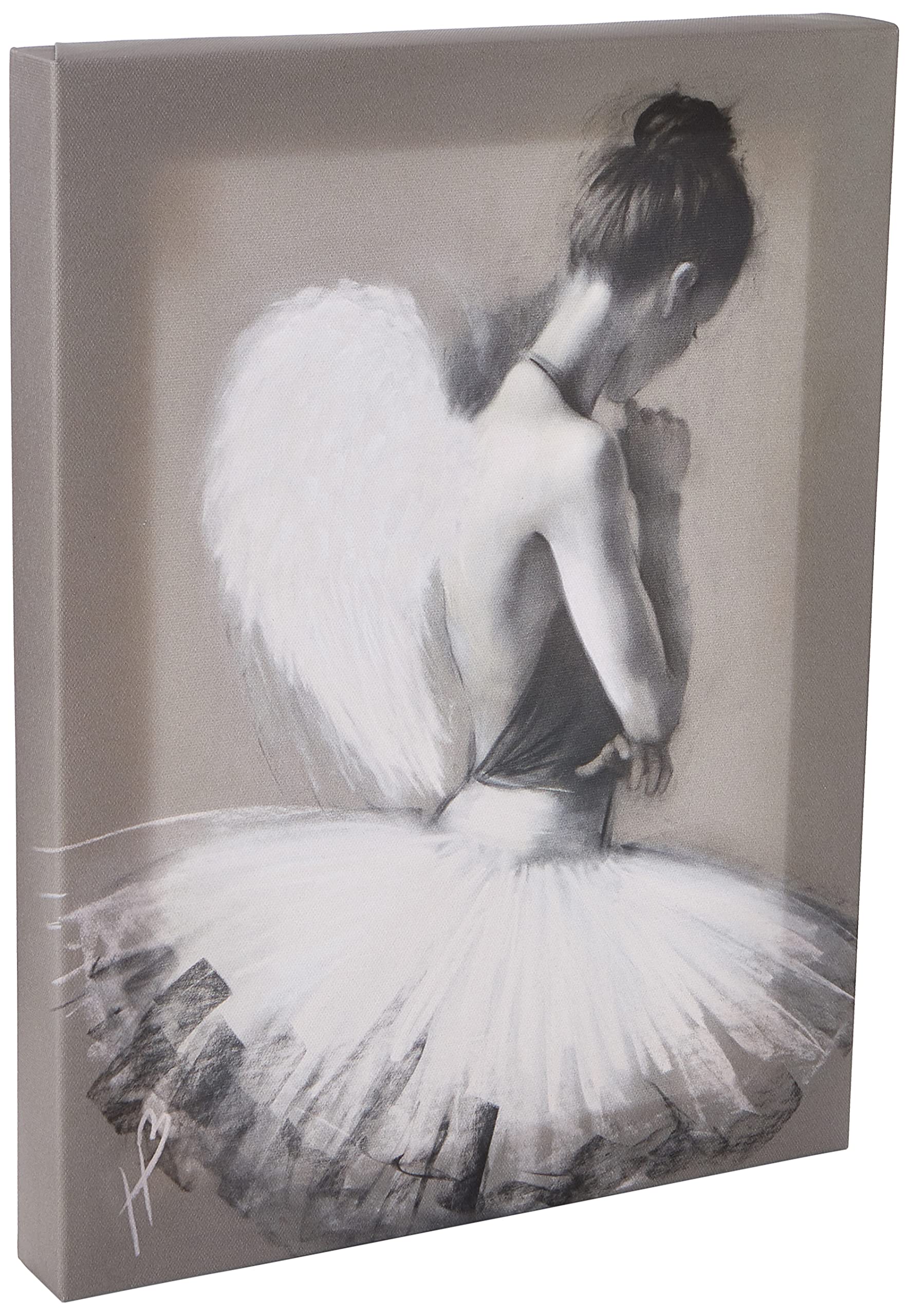 Art Group WDC92831 The Hazel Bowman (Angel Wings II) -Canvas Print, Wood, Multicolour, 30 x 40 x 1.3 cm