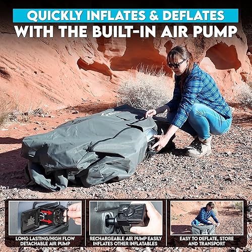 Miniatura 9 de Juego de sofá inflable y silla inflable el juego de muebles inflables perfecto para exteriores e interiores