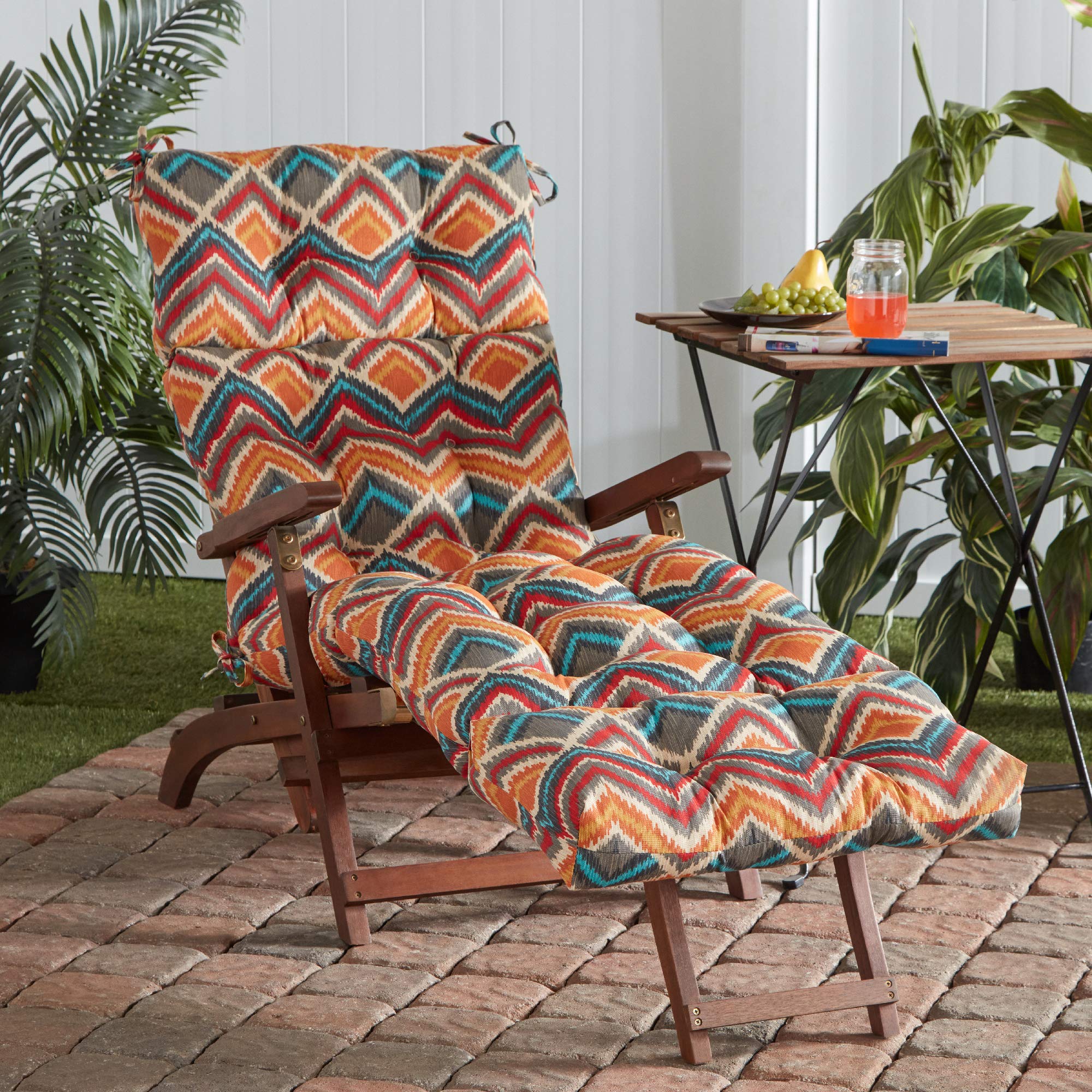 Coussin Chaise Longue Extérieur Greendale - 183x56cm, Rembourrage Recyclé
