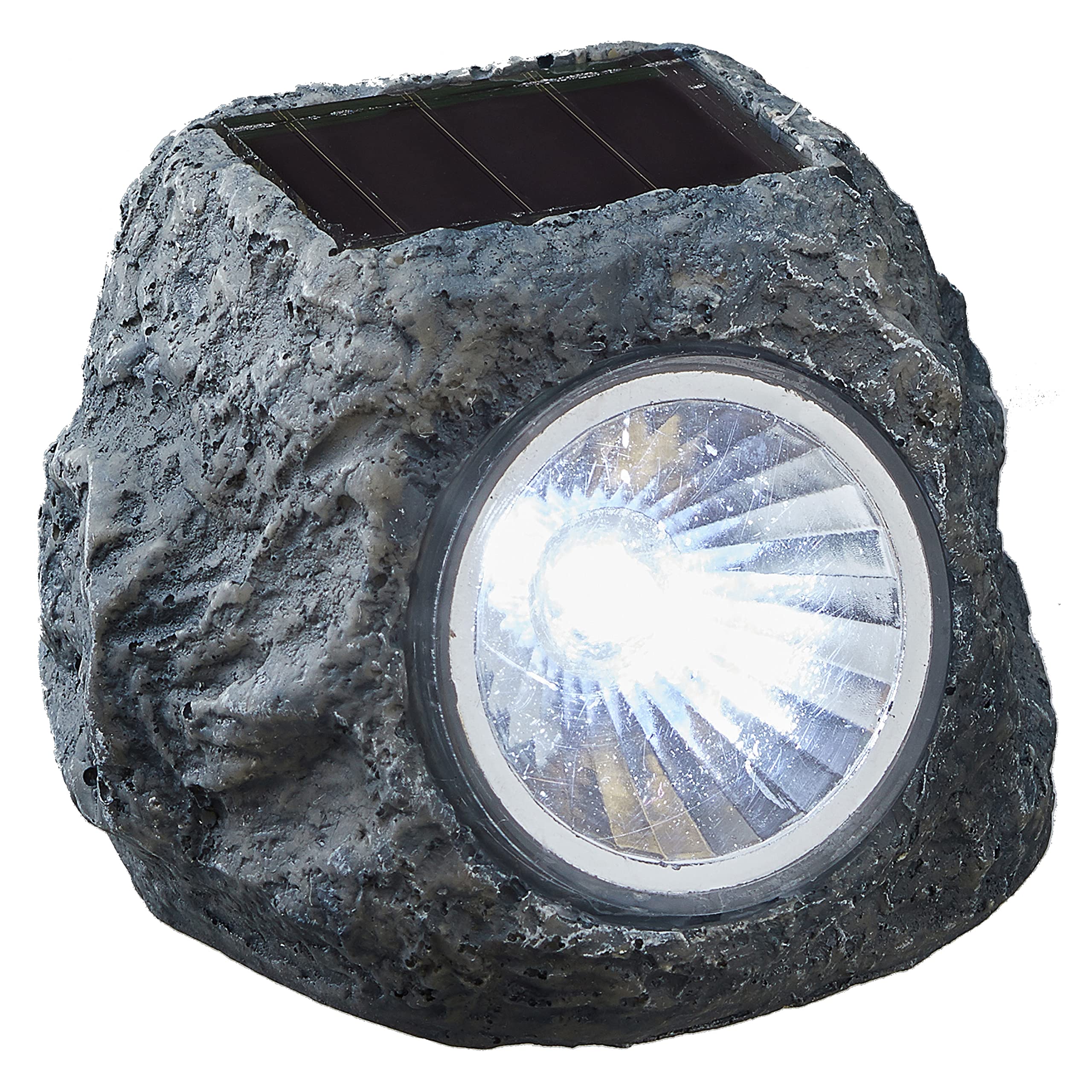 24 x Solarleuchte "Stein" LED Solar Garten Wegleuchte Beleuchtung Lampen 6,5 x 6 x 5 cm (24 x Solarleuchte)