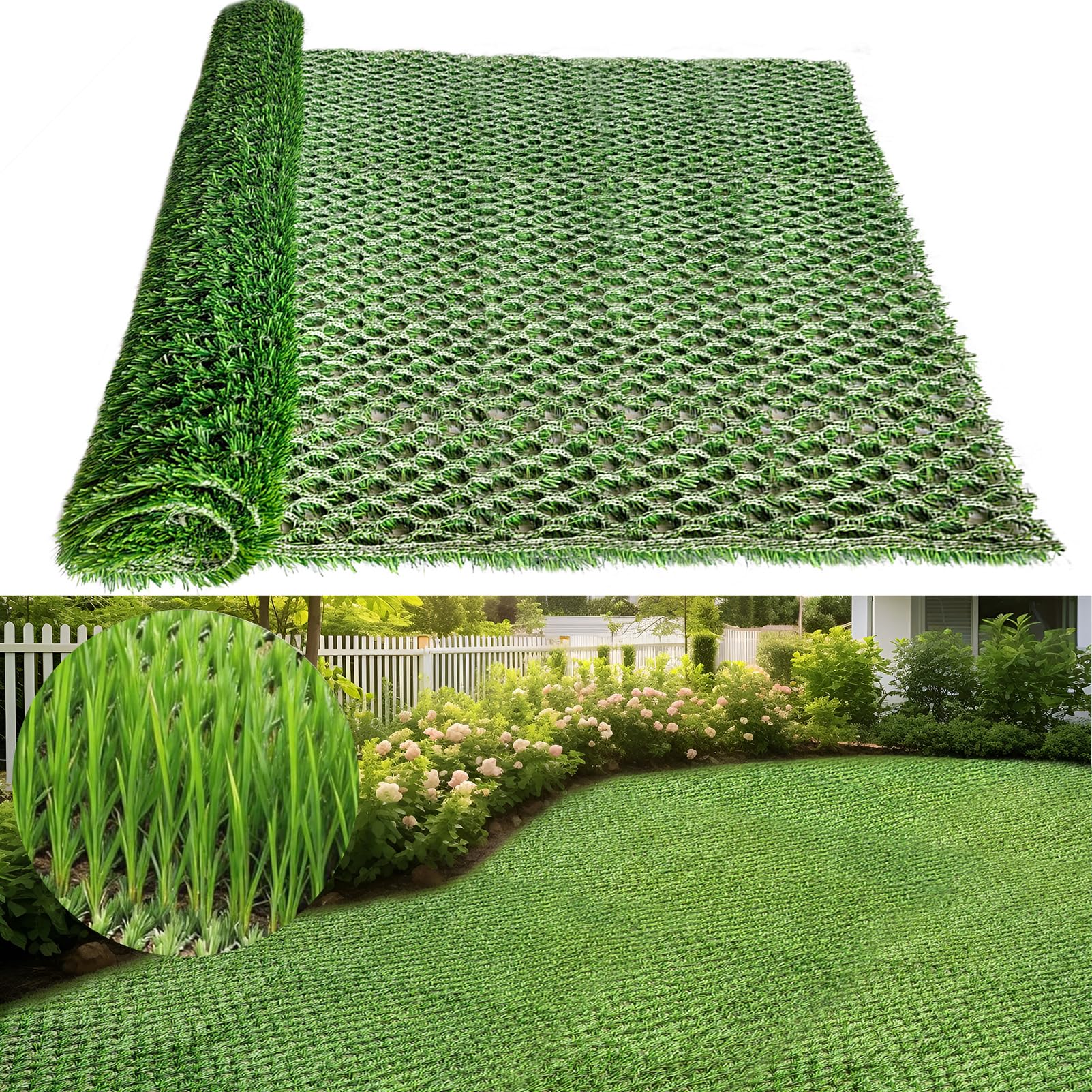 Hybrid Kunstrasen Rolle für natürliches Graswachstum 0,9 x 1,2 m