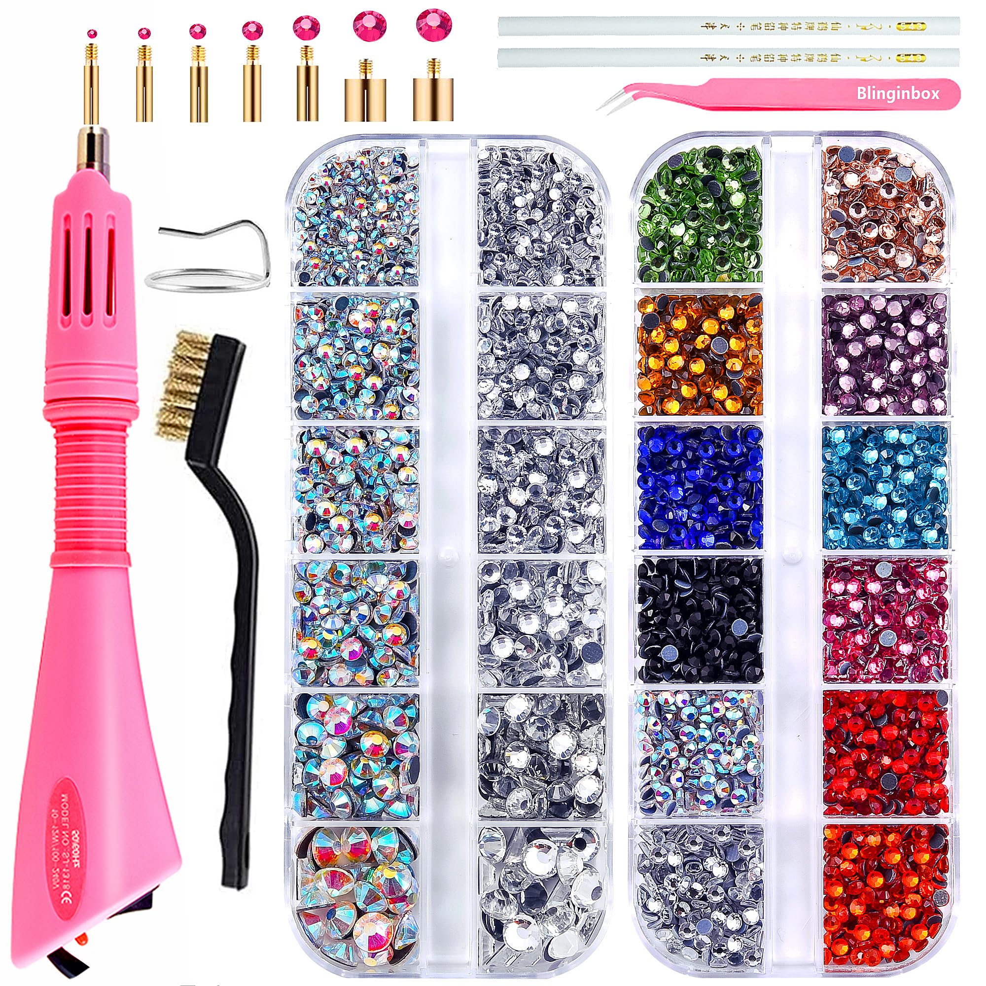 Amazon.co.jp: blinginbox ホットフィックス ラインストーン セッター