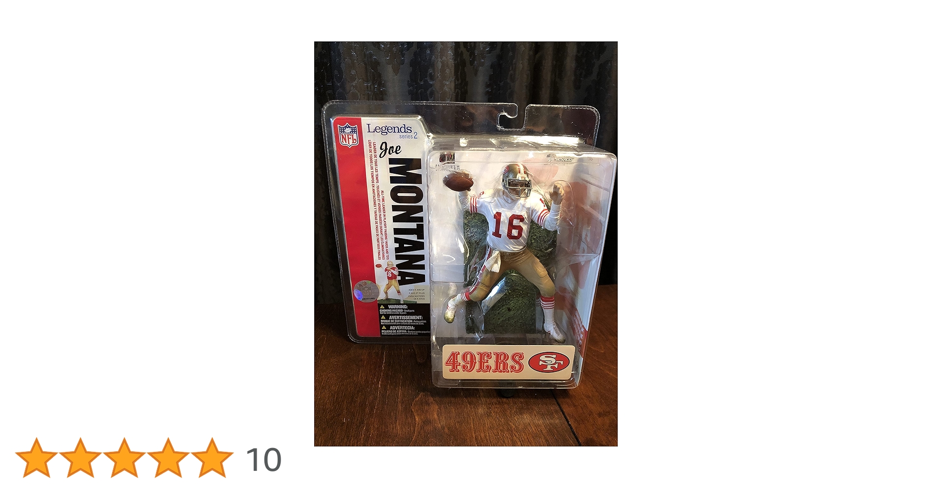 McFarlane Toys NFL Legends Series 2 de 6 Pulgadas, Joe Montana