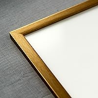 Vista 89 de Poster Palooza Marco de madera de bronce dorado de 26 x 34 pulgadas, acrílico UV, respaldo de tablero de espuma y accesorios para colgar incluidos