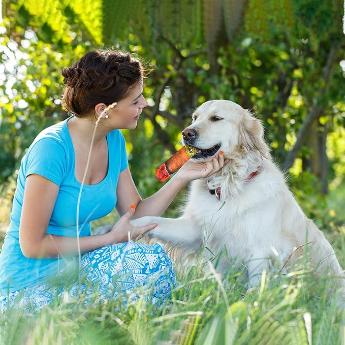 Juguete Mordedor para Perros Pequeños Vaulted Skulls & Co Cigar con Squeaker 7" miniatura 5