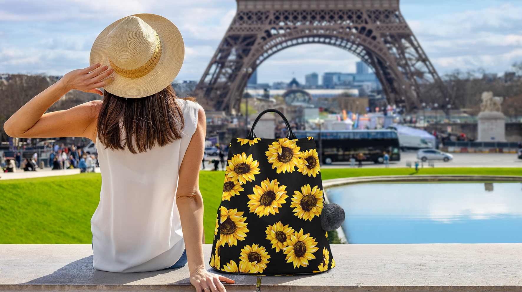 Amazon.com: Fustylead Alice Chess Board Backpack Purse for  display picture 2