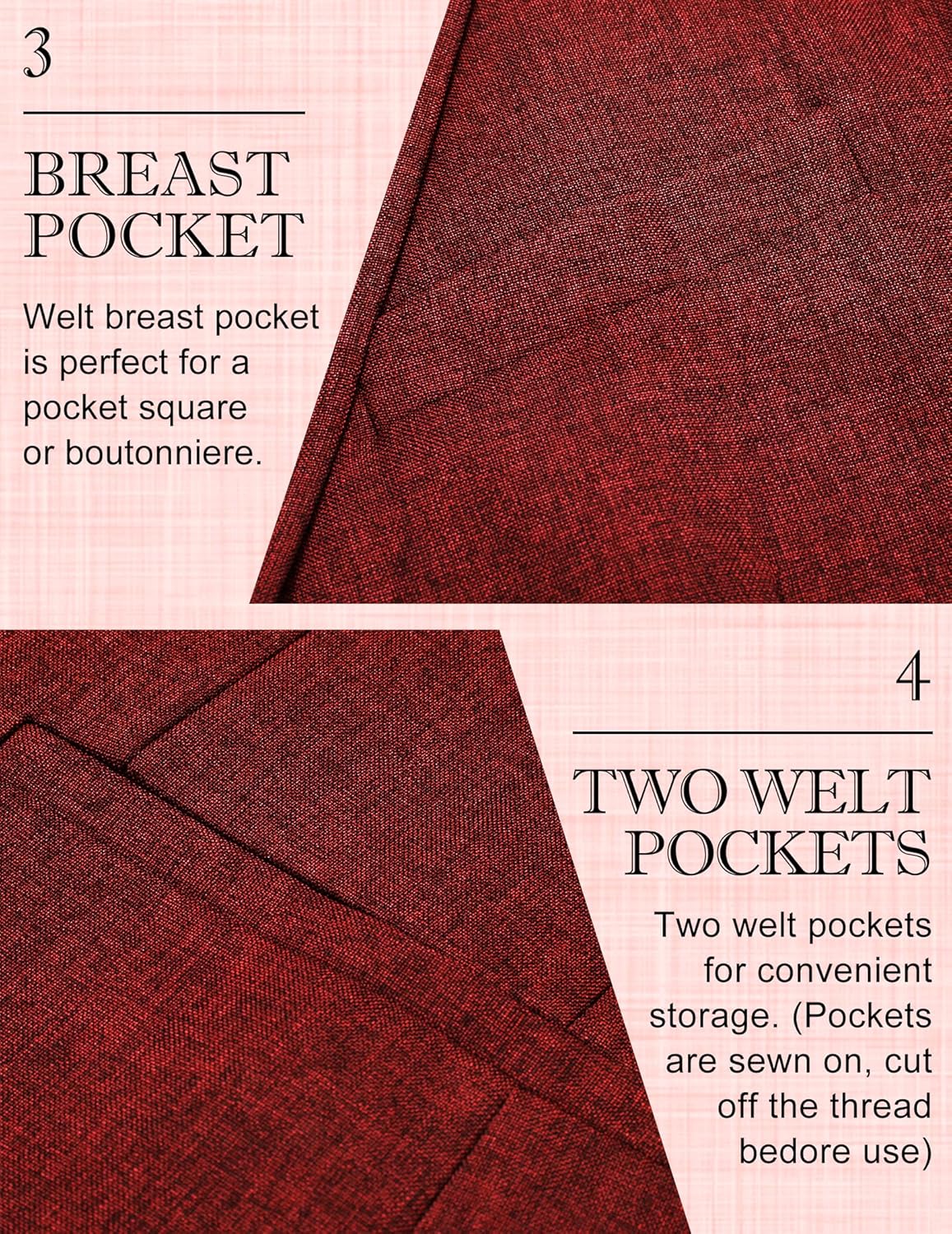 COOFANDY Men's Blazer Casual Two Buttons Sport Coats Lightweight Suit Jacket - Image 4