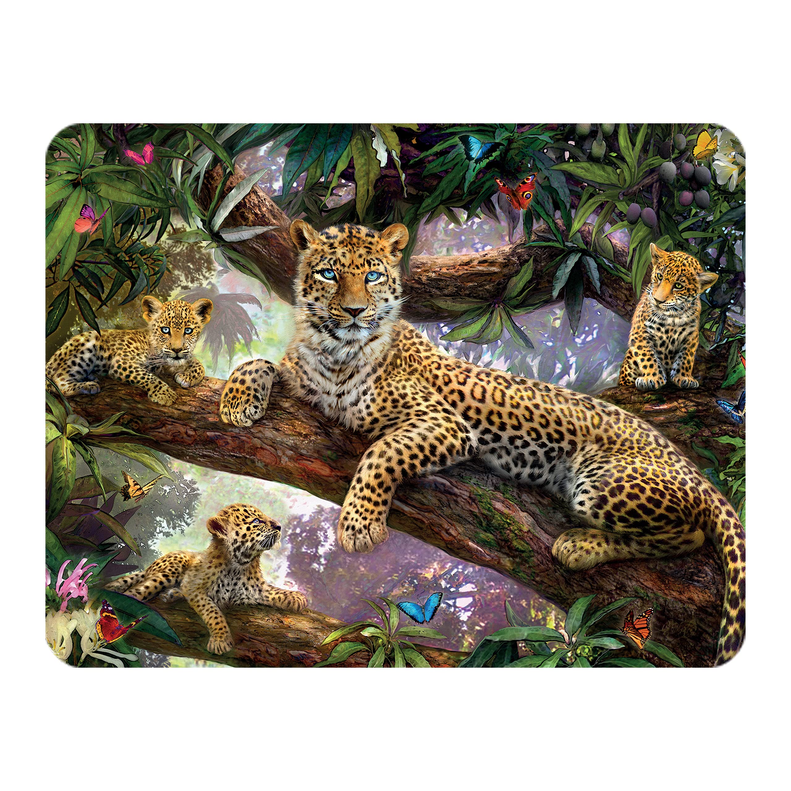 3D LiveLifeMagnet - Treetop Leopards from Deluxebase. Lenticular 3D Leopard Fridge Magnet. Magnetic decor for kids and adults with artwork licensed from renowned artist, Jan Patrik Kra