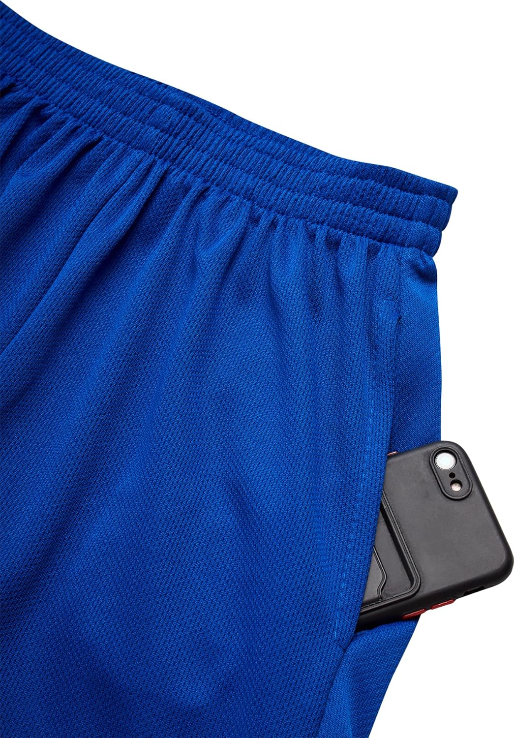 Mad Game Boys Athletic Shorts - 3 Pack Moisture Wicking Mesh Active Boys Shorts for Basketball Gym with Pockets (Sizes: 8-18) - Image 4