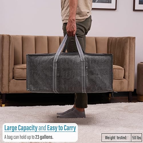 Vista 104 de VENO Paquete de 6 bolsas de mudanza extra grandes para mudanza universitaria, bolsas de almacenamiento resistentes, cajas de embalaje y suministros