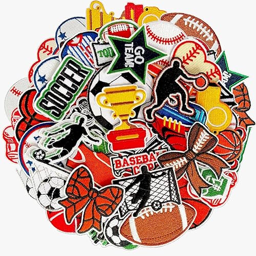 Miniatura 11 de 70 parches bordados de estilos surtidos al azar, colores vivos brillantes, apliques de parche para coser o planchar para ropa, vestido, sombrero