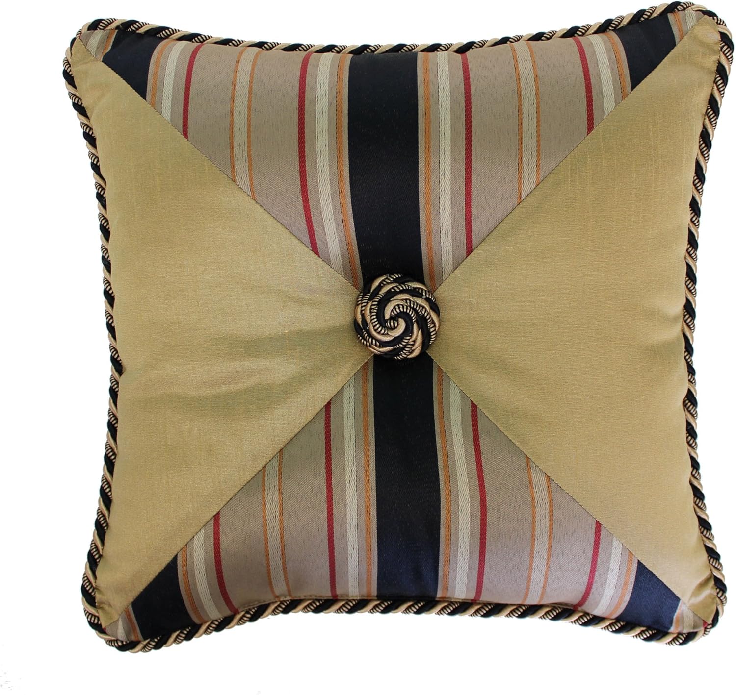 Austin Horn Classics Ravel Fancy Square Pillow, 18" x 18", Multicolored