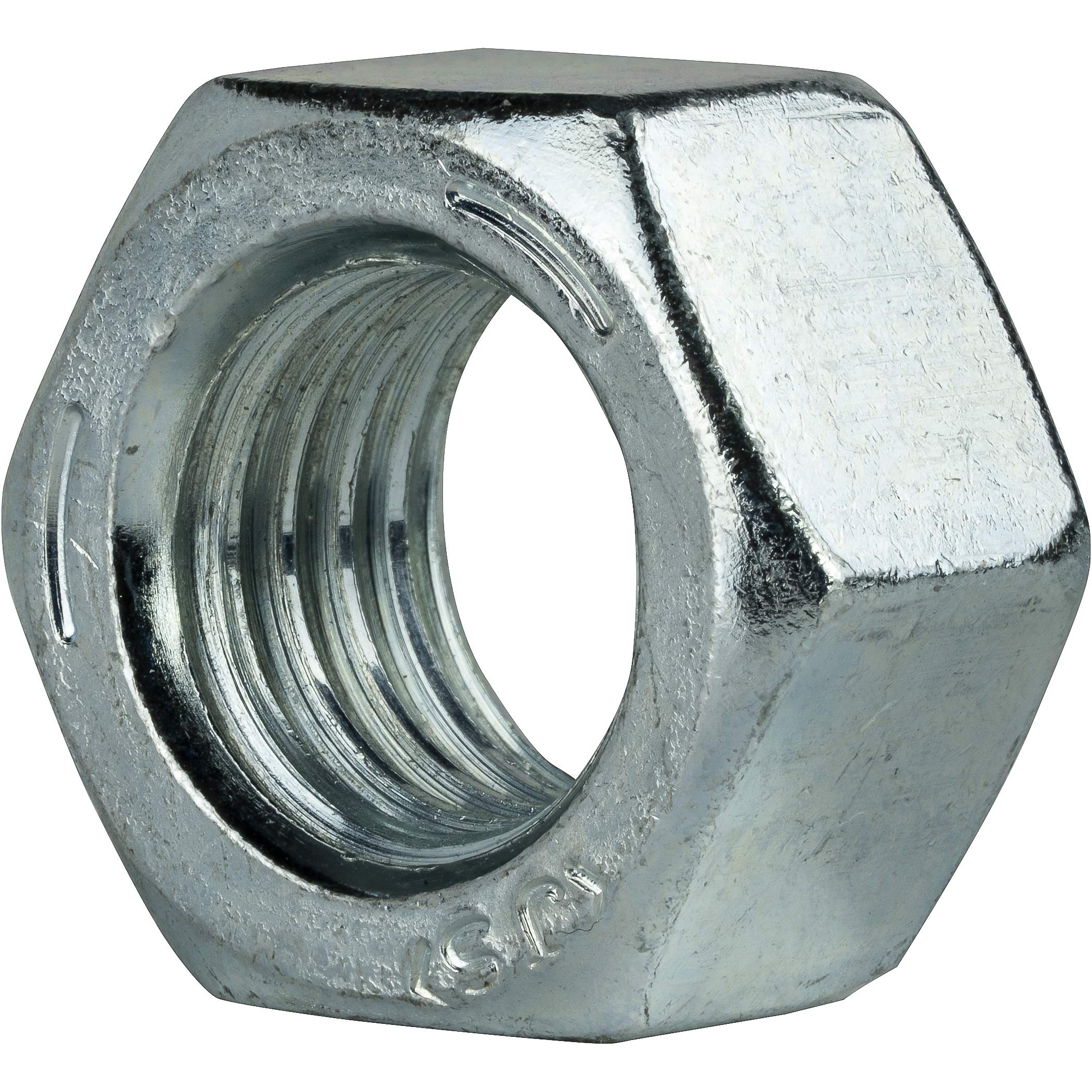 1/4"-20 Grade 5 Finished Hex Nuts, Electro Zinc Plated Steel Clear Finish, Quantity 100 by Fastenere