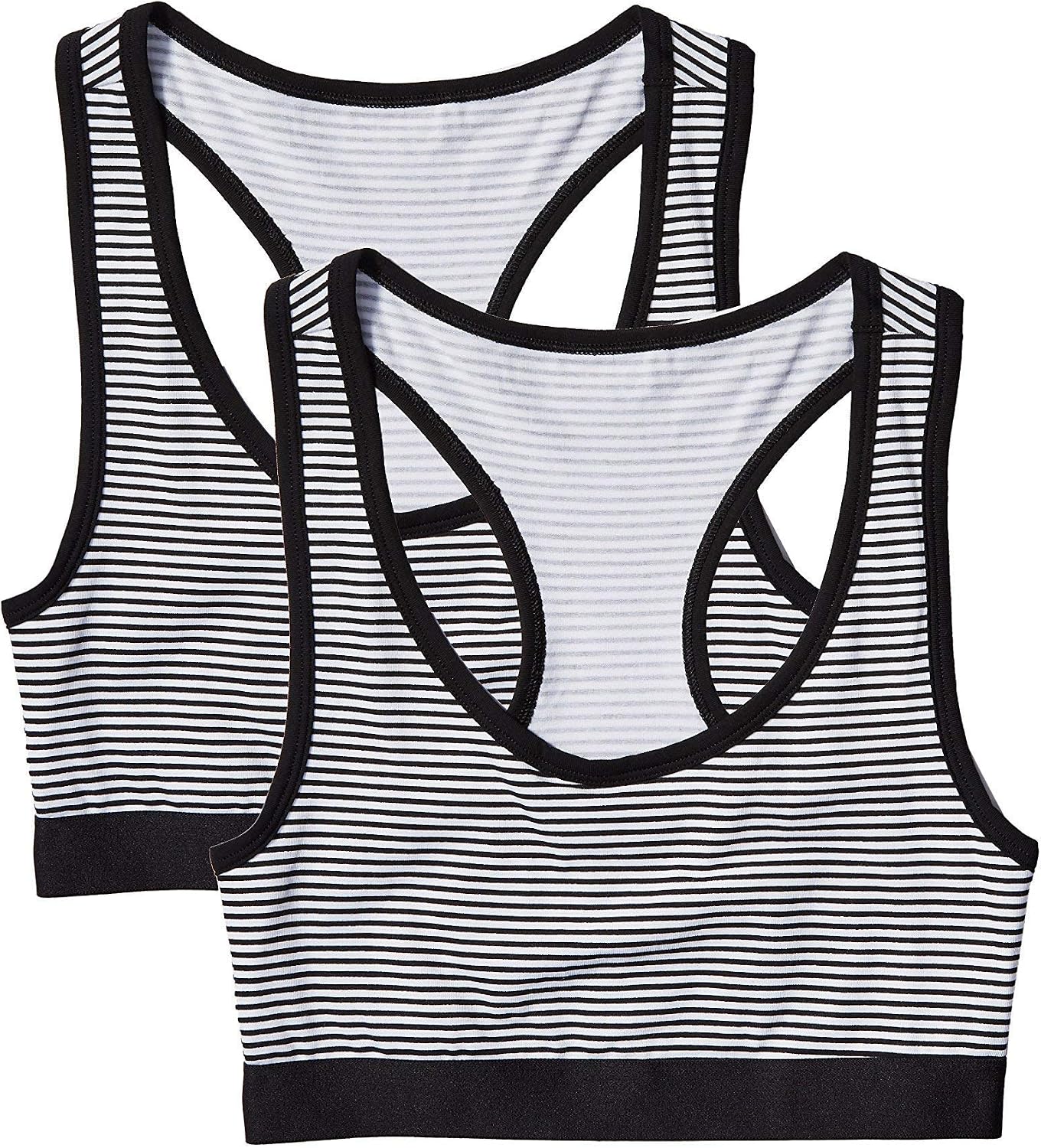 Iris & Lilly Women's Cotton Crop Top, Pack of 2