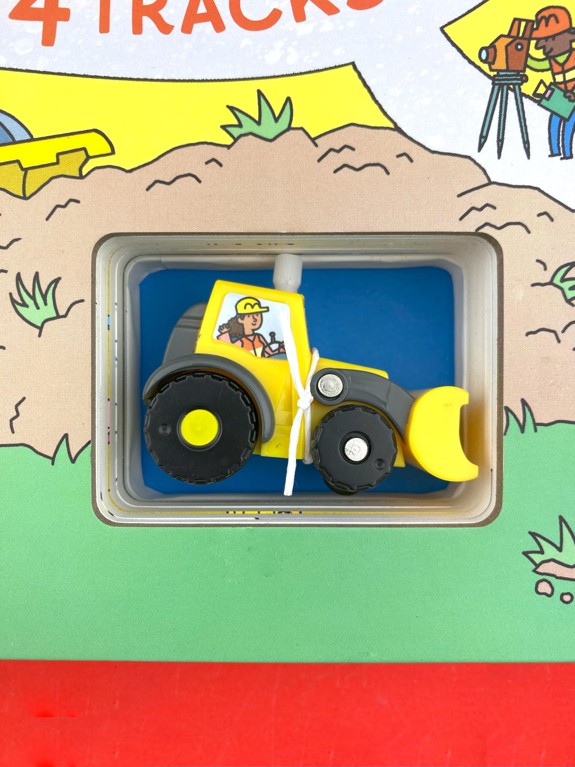 Wind-Up Digger: With 4 Tracks; Includes a Little Yellow Digger Toy