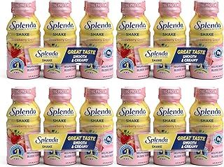 Diabetes Nutrition Shakes - Meal Replacement Shake, Strawberry Cream, 8 Fl Oz (Pack of 24)