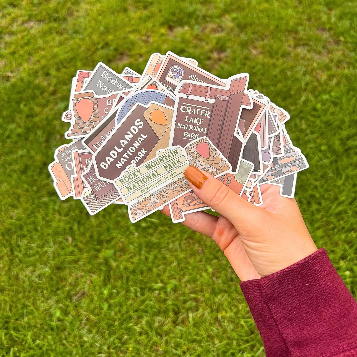 National Park Sticker Pack by Park People with All 63 of America's National Parks - 2" x 3"