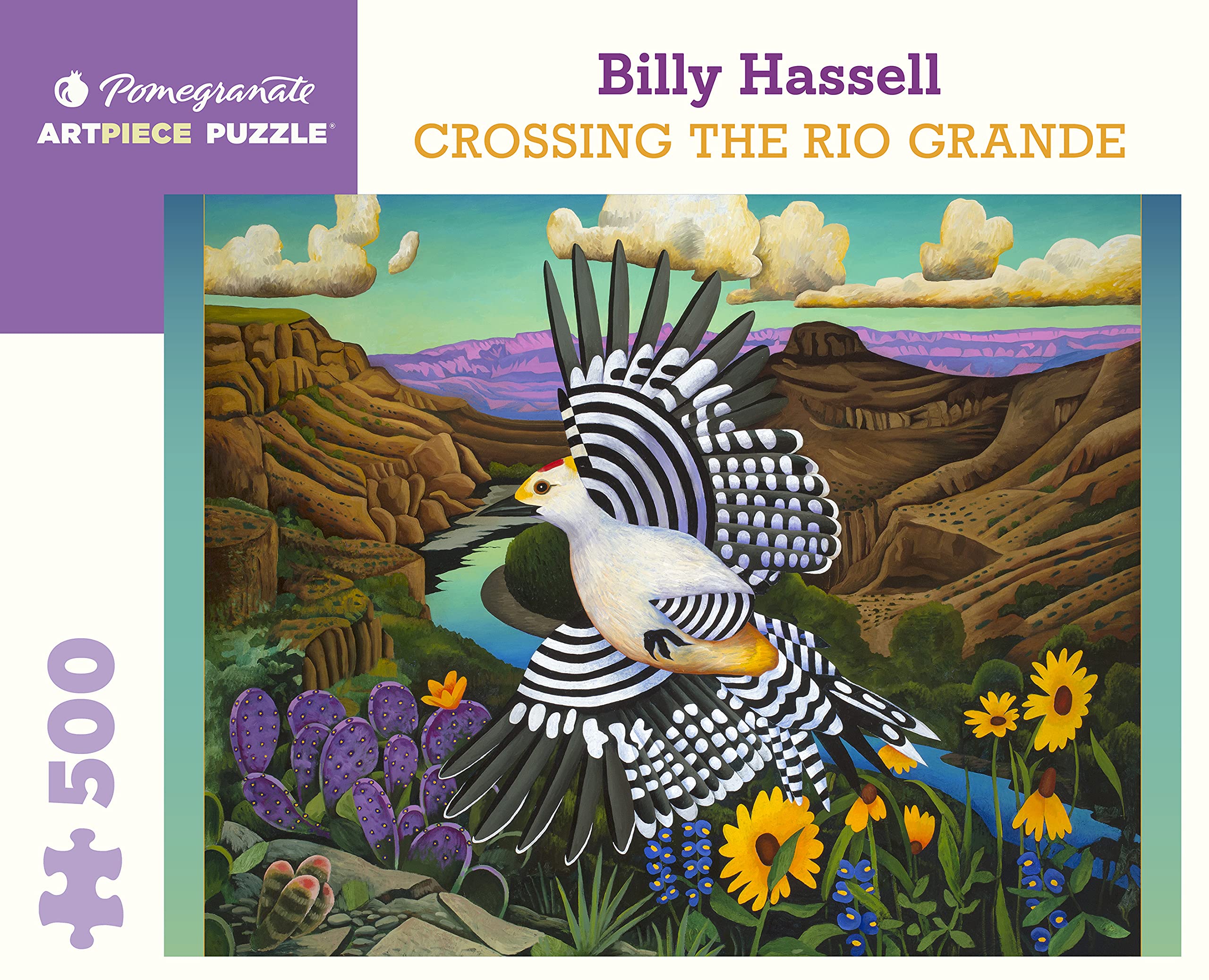 Pomegranate 500-Piece Jigsaw Puzzle for Adults, Billy Hassell's Crossing The Rio Grande, Large Piece Puzzle, Matte Finish, Snug Fit - Image 2