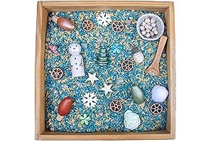 Wooden Sensory Bin | Winter Wonderland for Little Explorers