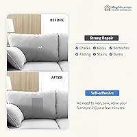 Vista 4 de KING MOUNTAIN Canvas Repair Patch 9 x11 Inch 2 Pcs Self-Adhesive Waterproof Fabric Patch for Sofas, Tents, Furniture,Tote Bags, Car Seats