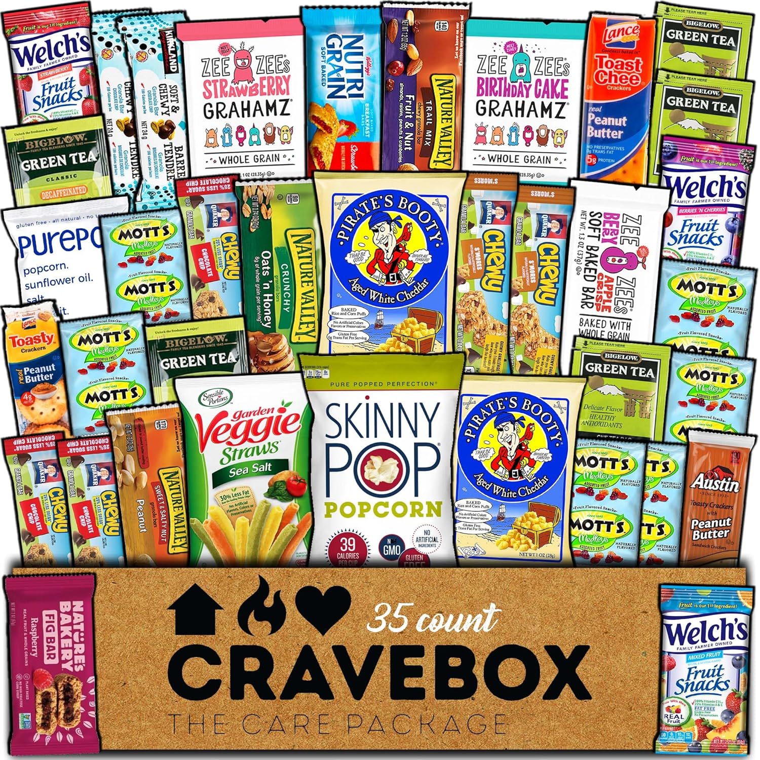 CraveBox The Healthy (25 Count) Variety Assortment Bundle of Fruit