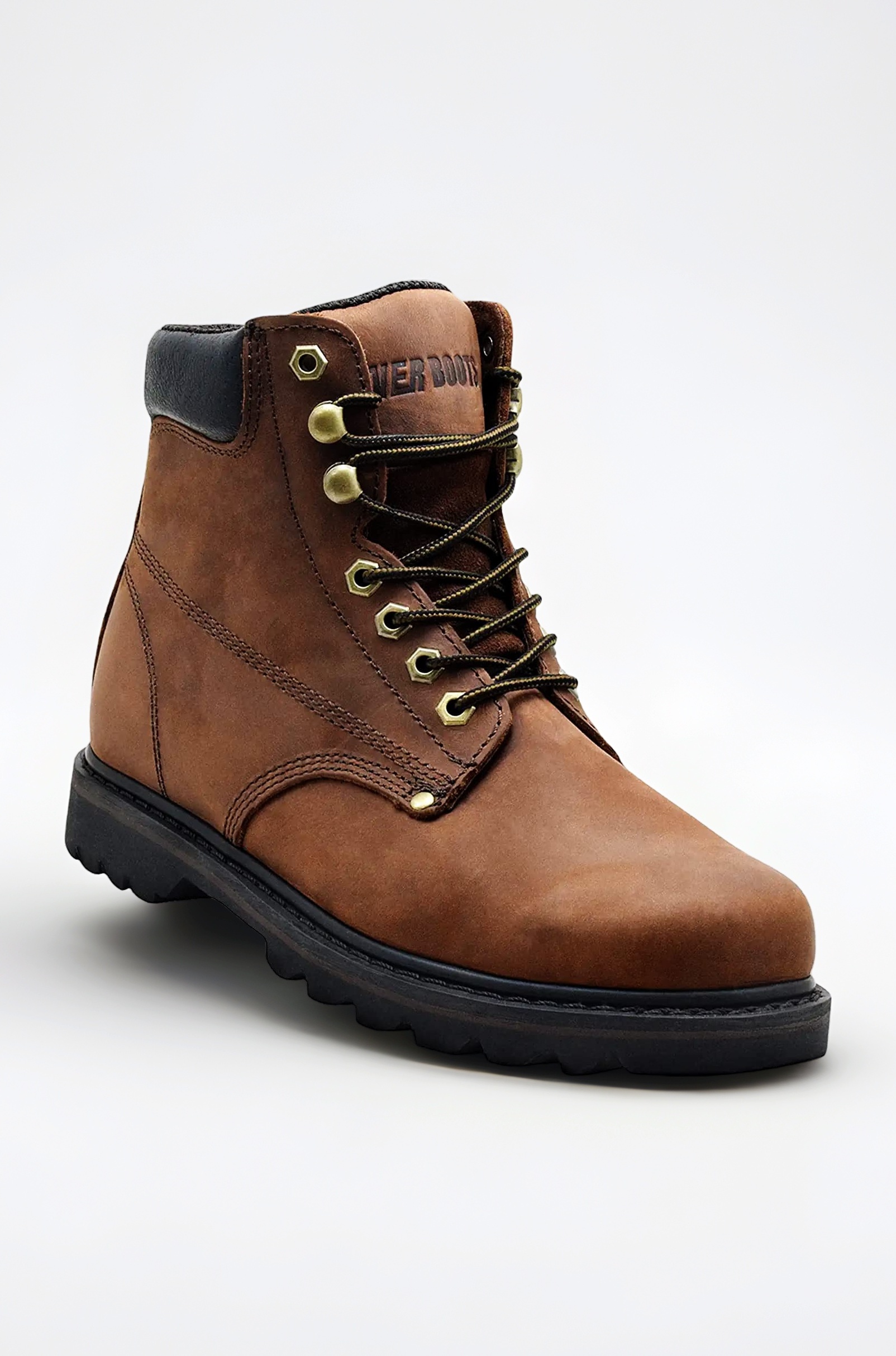 "Tank Men's Soft Toe Oil Full Grain Leather Work Boots Construction Rubber Sole