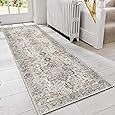 GENIMO 2x5 Non Slip Hallway Runner Rug, Machine Washable, Thin & Low Pile Lightweight for Kitchen, Laundry, Entryway, Bedroom & Living Room, Dark Brown