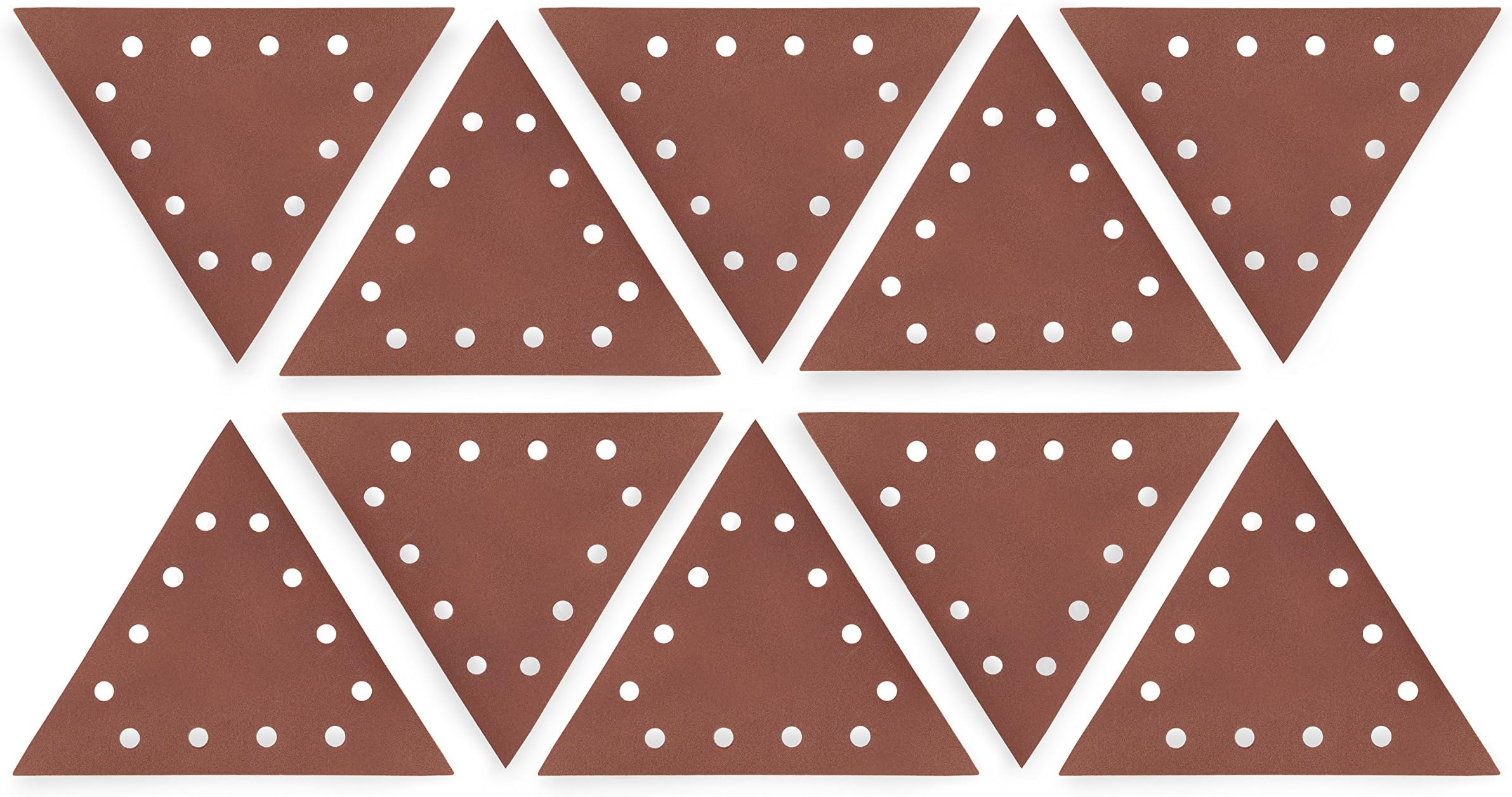 6377SP240 240-Grit Hook & Loop 11-1/4-Inch Triangle Drywall Sander Sandpaper, 10 Pack