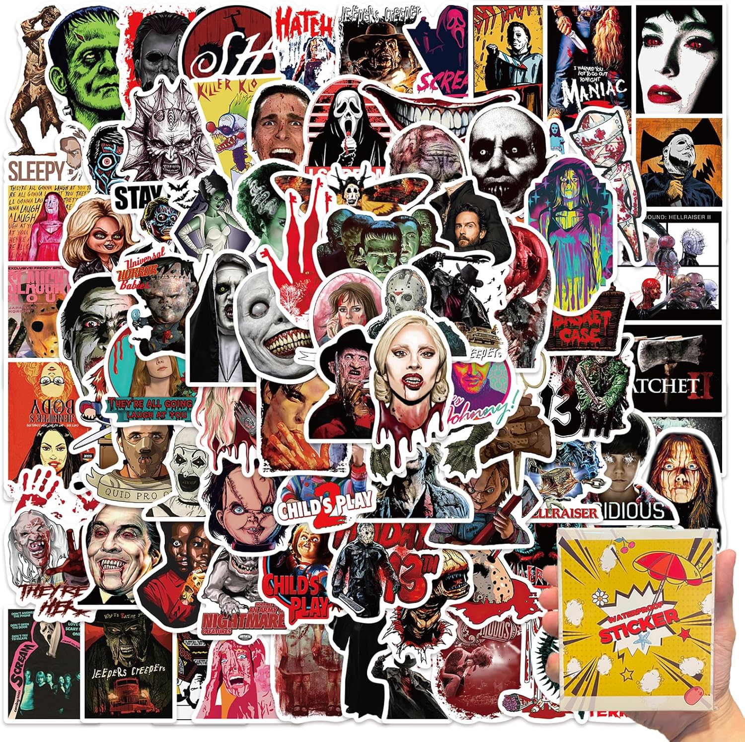 Horror Stickers,Horror Gifts,Horror Movie Stickers,Horror