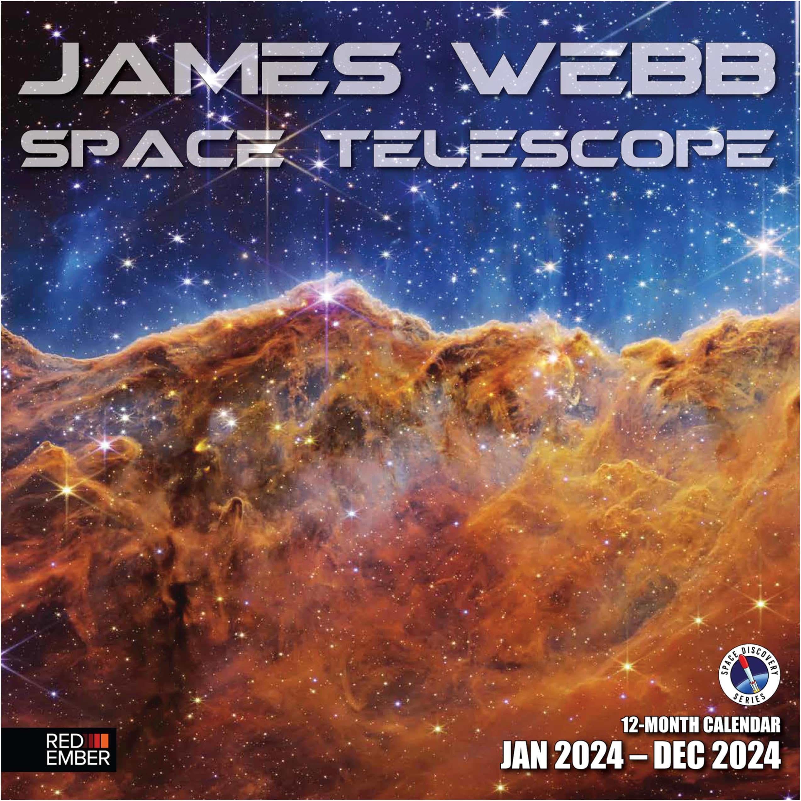 RED EMBER James Webb Space Telescope 2024 Hangable Monthly Wall RED EMBER James Webb Space Telescope 2024 Hangable Monthly Wall