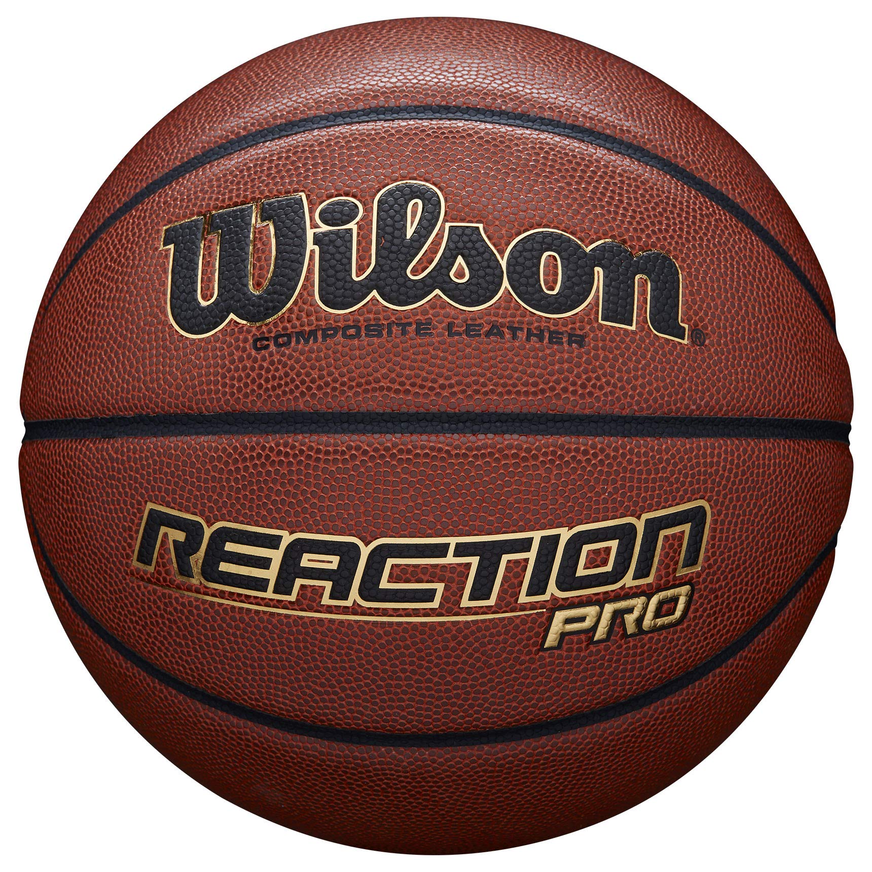Wilson, Ballon de Basketball, Reaction Pro, Orange, Taille :