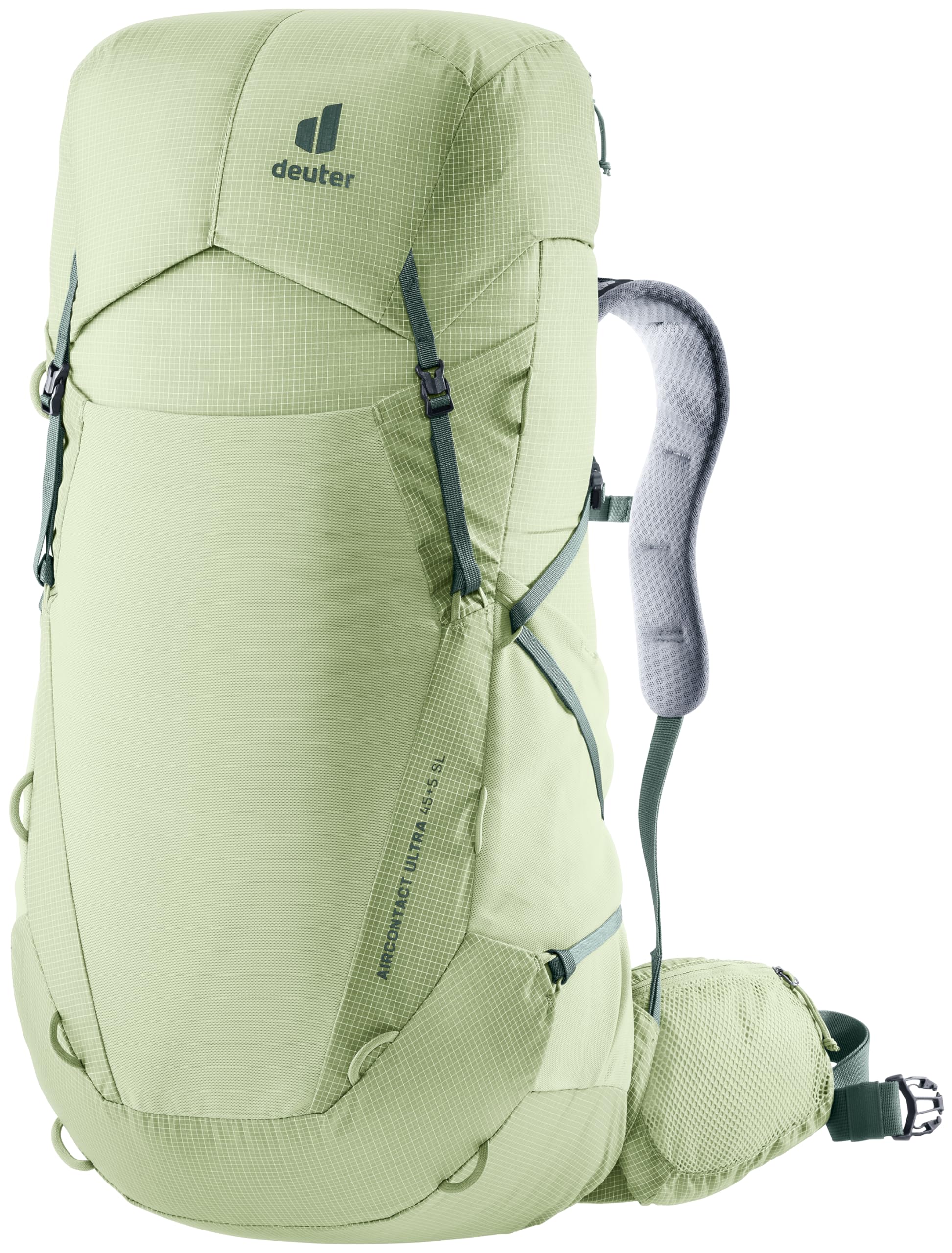 Deuter Aircontact Ultra 45+5 Sl plecak trekkingowy damski, Mineral-ivy, 45+5 L, Minimalistyczny