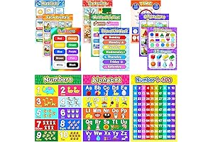 Educational Preschool Poster for Toddlers and Kids