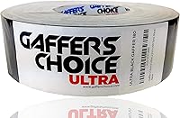 Vista 2 de Gaffer's Choice Cinta adhesiva ultra negra de 2 pulgadas x 60 yardas, resistente, fácil de rasgar, segura para cualquier superficie