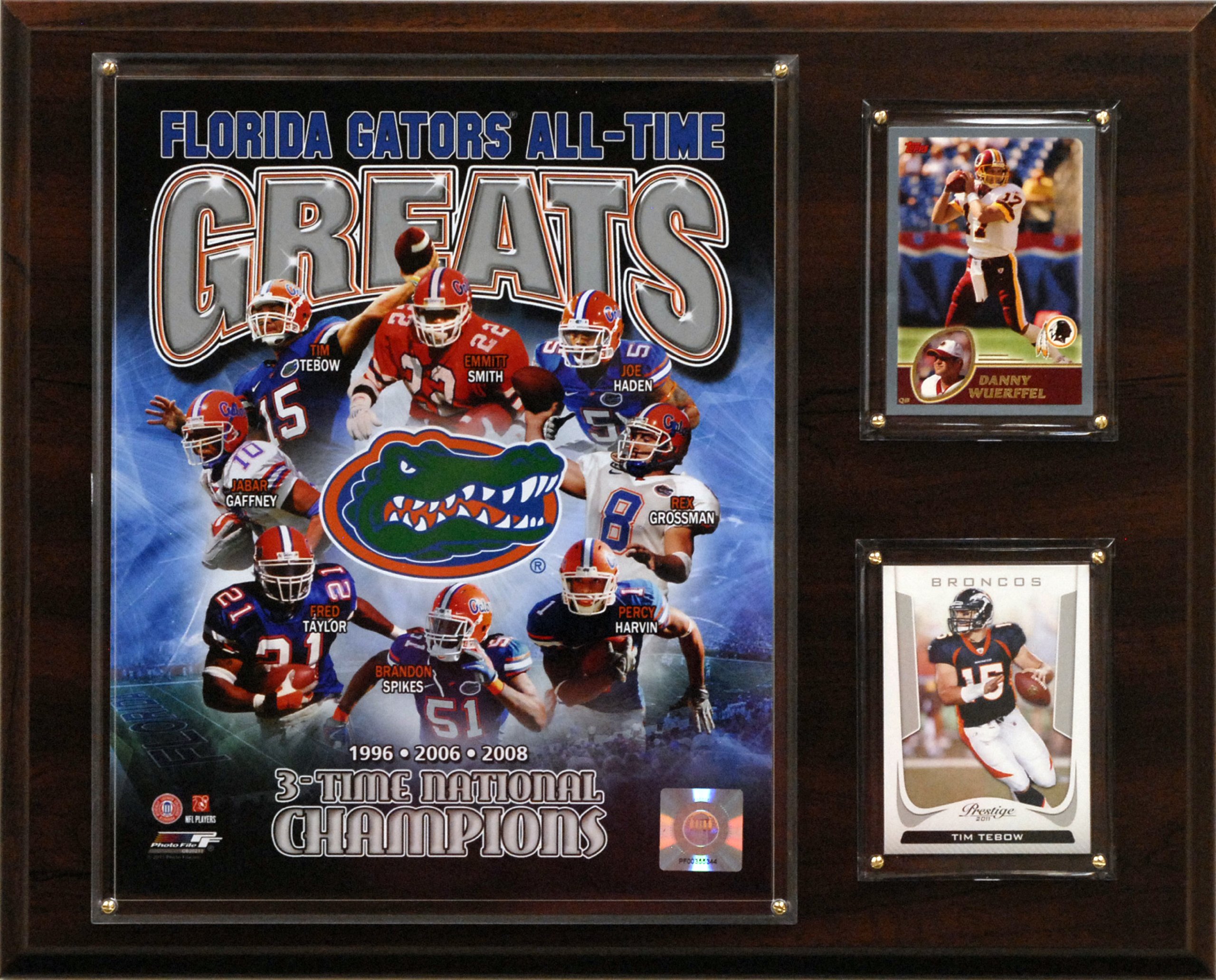 NCAA Football Florida Gators All-Time Greats Photo Plaque