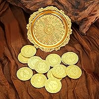 Vista 6 de TINGKU Juego de 13 Monedas de Unidad para Ceremonia de Boda Arras de Boda con Bandeja Placa Boda Arrhae Moneda Católica